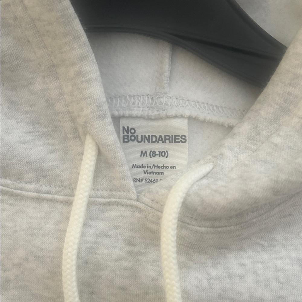 No Boundaries Light Gray New York Hoodie - Picture 2 of 3